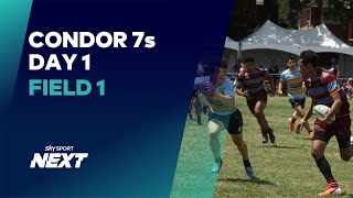 FIELD 1  DAY 1  CONDOR 7s  RUGBY SEVENS [upl. by Rexfourd]