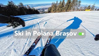 Se schiază pana jos in Poiana Brasov⛷ [upl. by Rednaskela]