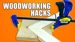 Woodworking Tips and Tricks  5 Hacks for Clamps [upl. by Llennod]