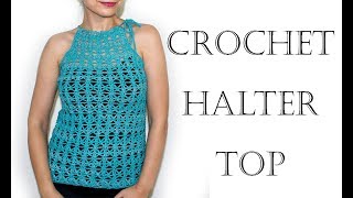 Crochet Halter Top [upl. by Gruchot]