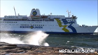 MS Eckerö In Hard Wind At Berghamn 2 November 2024 Eckeö Linjen Storm JAKOB [upl. by Johnsson242]