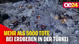 Mehr als 5000 Tote bei Erdbeben in der Türkei [upl. by Jenesia]