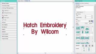 Lettering Tool in Hatch Embroidery 3 [upl. by Assilym]