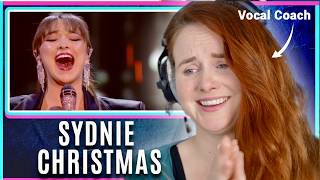 Why Is She Not Famous Sydnie Christmas  My Way Somewhere Over The Rainbow BGT Vocal Coach react [upl. by Denver]