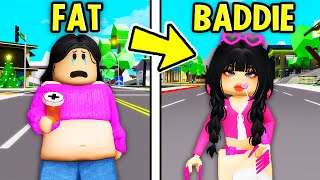 FAT to RICH BADDIE Roblox Brookhaven RP [upl. by Blackburn29]