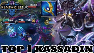 Wild Rift Kassadin  Top 1 Kassadin Gameplay Pentakill Rank Season 7 [upl. by Yeslaehc]