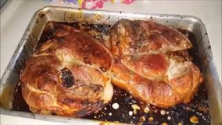 COMO FAZER UM GOSTOSO PERNIL ASSADO NO FORNO  NATAL [upl. by Melicent500]