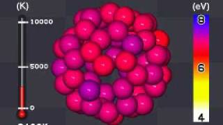 C60 Melting from absolute 0  10000 Degrees Kelvin [upl. by Eipper]