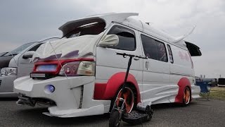 4KTOYOTA HIACE VANNING custom modified ハイエース・バニングカスタム  スーパーカーニバル2015 [upl. by Verlee]