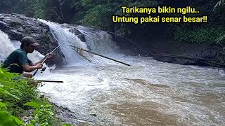 MANCING DI SPOT EKSTRIM ARUSNYA SUPER DERAS MENGGUNAKAN UMPAN TEMPE [upl. by Spoor]