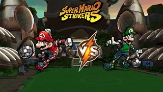 Super Mario Strikers  Mario vs Luigi Crater Field [upl. by Nuahsar]