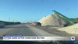 Large piles of debris and sand remain at Lovers Key after Milton [upl. by Serene]