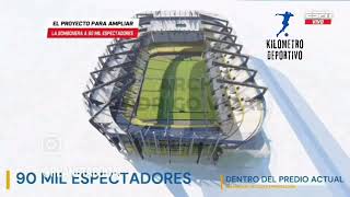 El nuevo proyecto de la Bombonera con capacidad para 90mil espectadores [upl. by Ahgiela552]