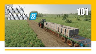 Mountain of WOOL and PRODUCE  10 Mil Farm No Mans Land EP101  Farming Simulator 22 [upl. by Lamar]