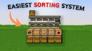 Build This INSANE Minecraft AutoSorter in MINUTES [upl. by Nomde849]