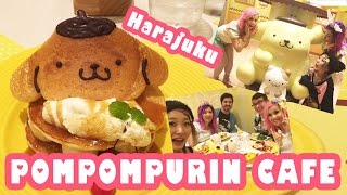 【English】POMPOMPURIN CAFE HARAJUKU★原宿ポムポムプリンカフェ [upl. by Nonnair]