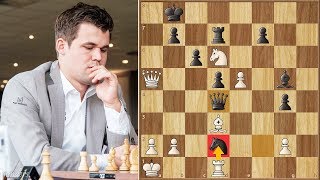 Big Trouble in Round 1  Carlsen vs Kuzubov  FIDE Chesscom Grand Swiss [upl. by Riess]