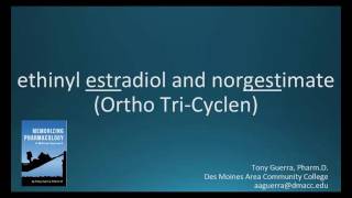 How to pronounce ethinyl estradiol  norgestimate Ortho Tri Cyclen Memorizing Pharmacology [upl. by Gerstein]