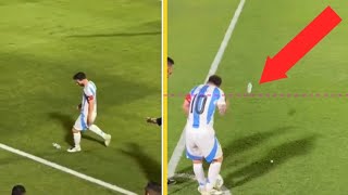 Paraguay fans threw a bottle at Messi during the corner kick [upl. by Nava]