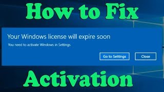 How to Fix Your Windows License Will Expire Soon Windows 10 [upl. by Wivinah371]