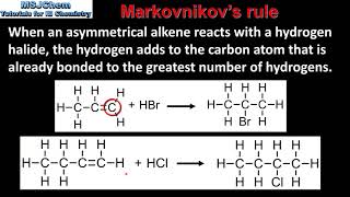 R3411  R3412 Markovnikovs rule HL [upl. by Onimixam509]