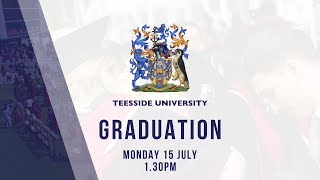 Teesside University Graduation Monday 15 July 2024  130pm [upl. by Fulmis]