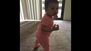 8 Month baby walkingTips on How to get your baby to walk [upl. by Graner547]