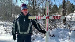 quotThe Memorial Trailquot on the Cherry Creek Sno Goers Snowmobile Trail in Forestville NY [upl. by Anevad]