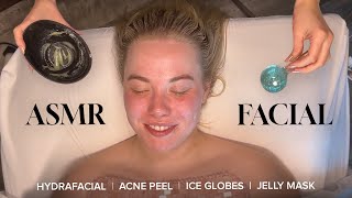 Relaxing ASMR Facial  Skin Tracing Gua Sha amp Jelly Mask [upl. by Yellek578]