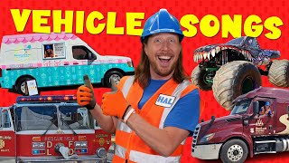 Vehicle Songs by Handyman Hal  Ice Cream Trucks Fire Trucks and Rescue Vehicles [upl. by Htrow752]