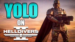 HELLDIVER gets PROMOTED  YOLO on HELLDIVERS 2 [upl. by Eugenides423]