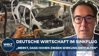 DEUTSCHLAND Wirtschaft im Sinkflug – Bruttoinlandsprodukt schrumpft überraschend im zweiten Quartal [upl. by Joaquin772]