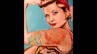 Pin up painting art oil portrait [upl. by Hakan922]