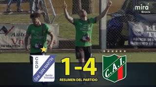 SAN MARTIN ST vs INDEPENDIENTE RIVERA  Resumen 14 Fecha 13 Clausura LIGA REGIONAL de FUTBOL [upl. by Revert984]