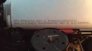 Kleinschmidt TT4TG Teletypewriter [upl. by Etana]