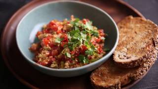 How to make Menemen Turkish scrambled eggs [upl. by Amsaj]