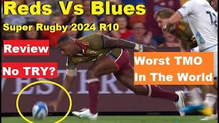 Review Queensland Reds Vs Blues Super Rugby 2024 R10 Reactions Analysis amp Recap ANZAC Round [upl. by Parnell]