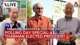 LIVE Singapore Presidential Election 2023 Tharman elected President  Polling Day results special [upl. by Eltsryk]