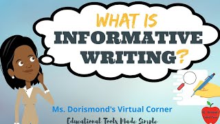 ✏️ What is Informative Writing  Informational Writing for Kids  Nonfiction Writing [upl. by Tivad]