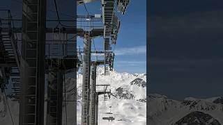 Incredible Leissières Chairlift quotThe Roller Coasterquot  Val dIsère  France ski skiing chairlift [upl. by Olivann]