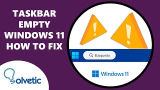 Taskbar Empty Windows 11 HOW to FIX [upl. by Aidualc]