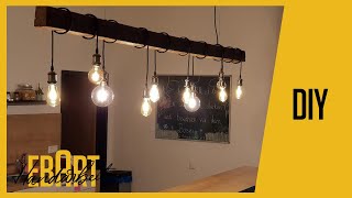 Pendelleuchte INDUSTRIAL STYLE selber bauen  DIY  EbArt [upl. by Hanny187]