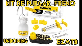 UNBOXING Kit para purgar frenos de bici EZmtb para Shimano MAGURA TEKTRO SRAM [upl. by Diarmid]