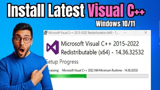 How to Download amp Install Visual C in Windows 1011 2023 NEW [upl. by Leiria326]