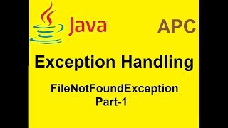 FileNotFoundException Part1 in HINDI [upl. by Suckram]