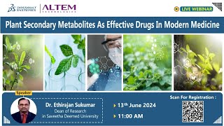 Plant Secondary Metabolites As Effective Drugs In Modern Medicine [upl. by Liesa]