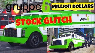 Gta 5 GRUPPEE 6 Stock GLITCH  Security truck  Million dollars Stock Guide [upl. by Nohsauq]