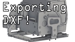 Fusion 360 How to Export as DXF File Fusion Friday 27 [upl. by Ocsecnarf]