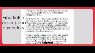 Delawares Projected Climate Change Flooding [upl. by Laurita959]