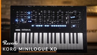 Korg Minilogue XD Polyphonic Analogue Synthesizer  Reverb Demo Video [upl. by Ysnat]